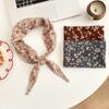 Wind Spring and Summer Cotton and Linen Waist Triangle Scarf Small Scarf Headband Retro Floral Hair Scarf