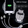 Автомобильное зарядное устройство со стразами 5 В 2,1 А, двойной USB-порт, быстрый адаптер, розовое автомобильное украшение, стайлинг автомобиля, бриллиантовые автомобильные аксессуары, интерьер для женщины