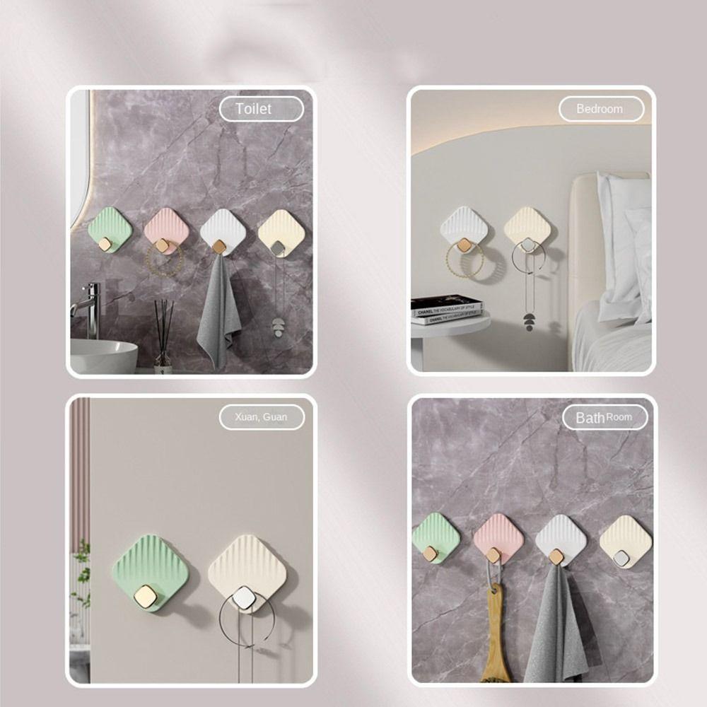 4 шт., самоклеящиеся крючки для настенного крепления, водонепроницаемые крючки для ключей, настенная прозрачная вешалка для полотенец, вешалка для пальто, задняя дверь