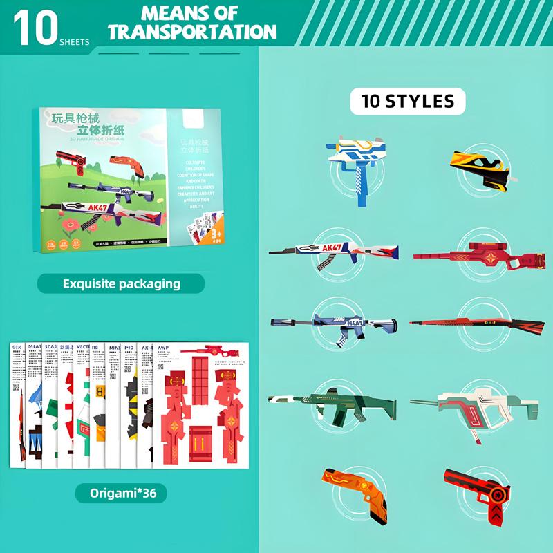 10/36/37 Листов Набор для Оригами DIY Бумага для Оригами Арт-Поделки Материалы Монтессори Образовательные Ручные Игрушки для Детей Подарок