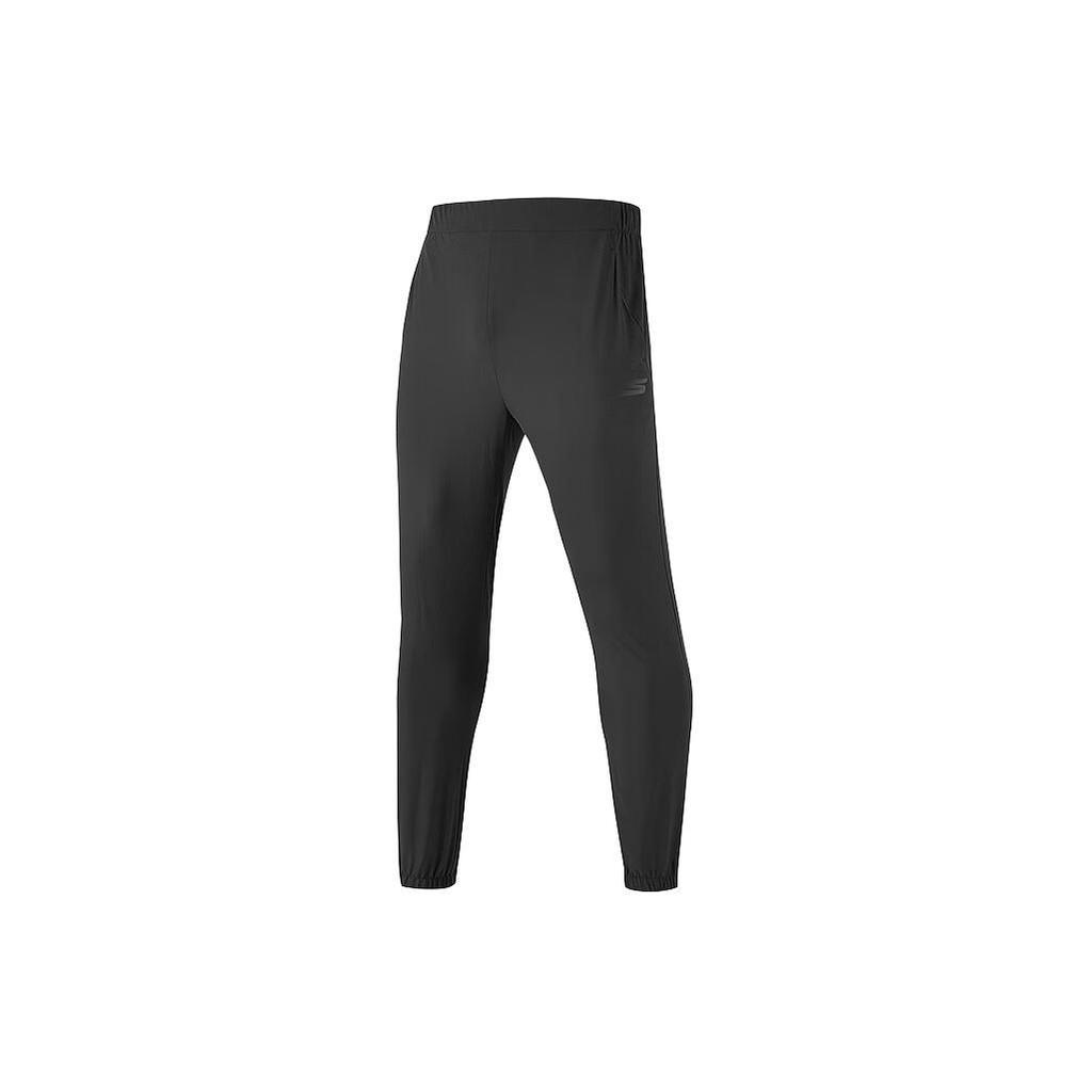 Skechers Базовая Спортивная Серия Легкие Тканые Эластичные Пояс Сужающиеся Вязаные Брюки Мужские Низ Черный Уголь P223M085-0018