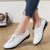 New Genuine Leather Flat Shoes Women Soft Bottom Oxford Pointe Shoes White Sapato Feminino Loafers Casual Women Flats 2019