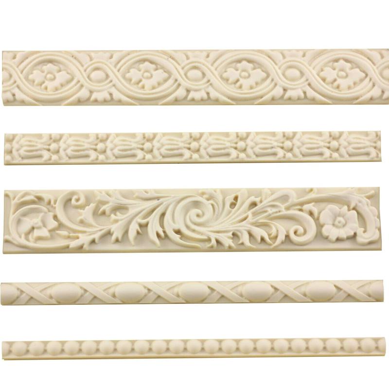 DIY Барочный Рельефный Бордюр Форма для Торта Силиконовая Форма для Украшения Торта Инструменты для Мастики Форма для Шоколада и Конфет Инструменты для Украшения Торта Мастикой