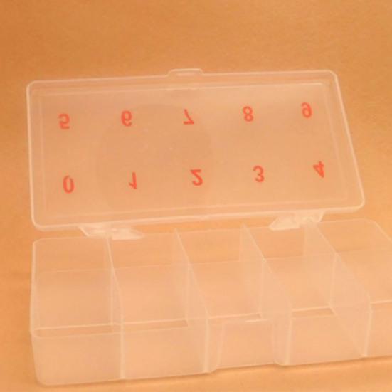 10 сеток с числами, пластиковый ящик для хранения накладных ногтей, коробка-контейнер-органайзер