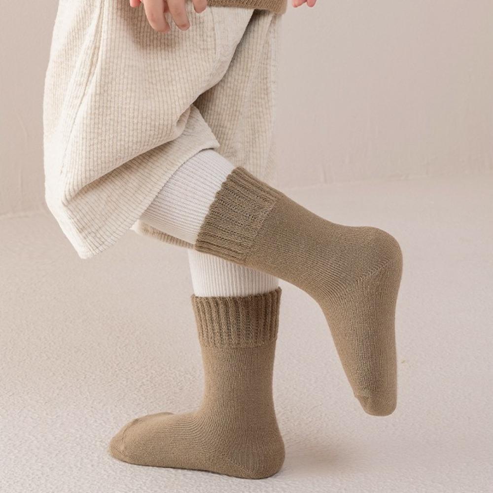 3 Pairs Super Thicker Winter Socks Children's Anklets Socks New Thermal Terry Socks  for Toddlers