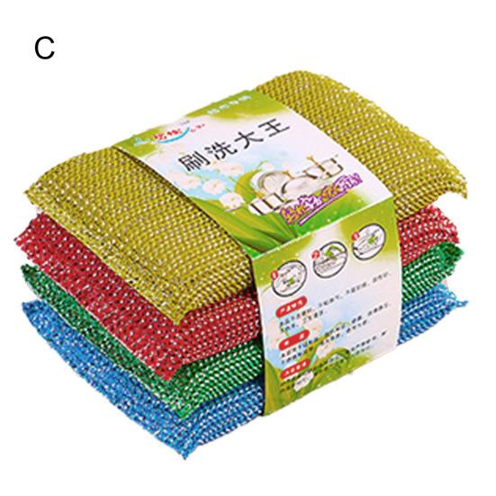 4 шт./компл. случайная чистящая ткань, удобная, широкого применения, изысканная инновационная сильная дезактивирующая щетка для кухни