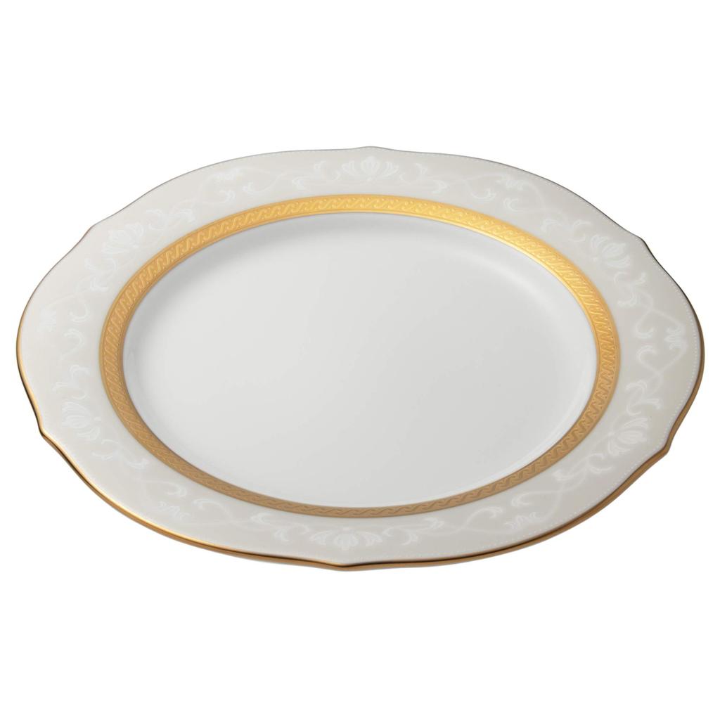 Тарелка Noritake Accent 23 см, хэмпширское золото, 2 шт., тонкий фарфор (Парный набор) Р91310/4335