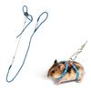 Adjustable Small Pet Hamster Leash Harness Set With Bells Ferrets Traction Rope