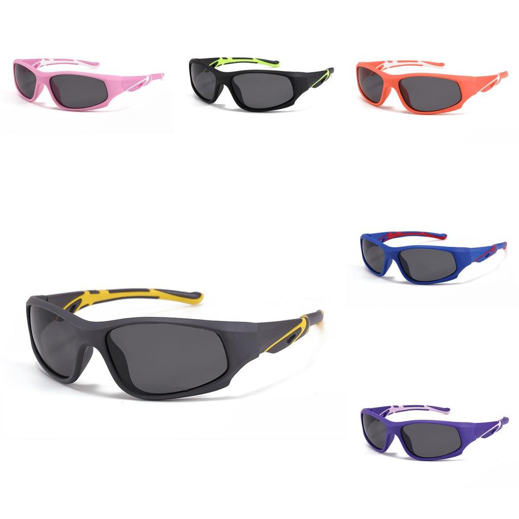 Fashionable Children's Sun Shades For Cycling With Polarized Tac Lenses Uv400 Protection S706