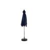 Parasol extérieur rectangulaire double face de 2,7 m avec manivelle (bleu marine) (sans pied)