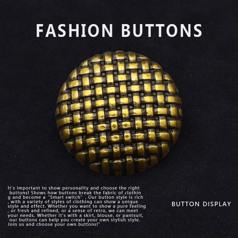 10 шт. металлических пуговиц, изысканное золото в национальном стиле, круглый новый китайский высококачественный свитер, кардиган и большие пуговицы для одежды.