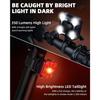 140dB Bike Horn with Front and Rear Light, 2in1 Bicycle Bell Control Switch LED Light, Rechargeable Waterproof, 8+5 Modes Headlight and Tail Light