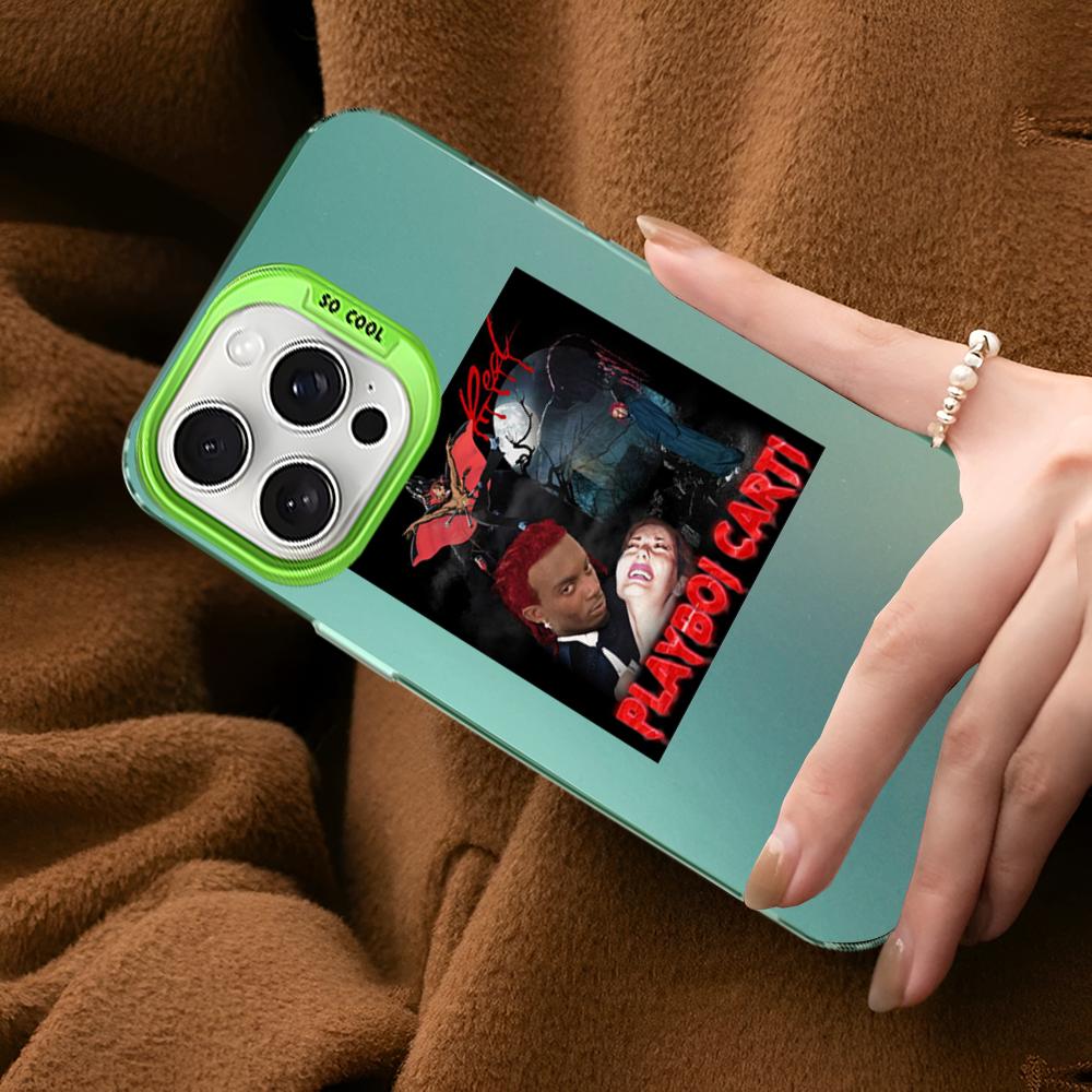 Чехол для телефона Playboi Carti для iPhone 16 15 14 13 12 11 Pro Max X XR XSMAX 8 7 Plus Матовый противоударный задний чехол
