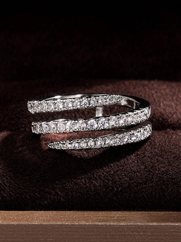 Европейское и американское модное и простое кольцо-обруч из трех кругов, креативное и крутое кольцо с ощущением высокого качества