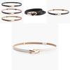 Womens Casual Alloy Belt With Heartshaped Buckle And Adjustable Pu Strap For Daily Wear