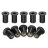 10 шт., метрические резиновые гайки для мотоцикла M4 M5, обтекатель ветрового стекла, анодированный алюминий, винты для мотоцикла, болты