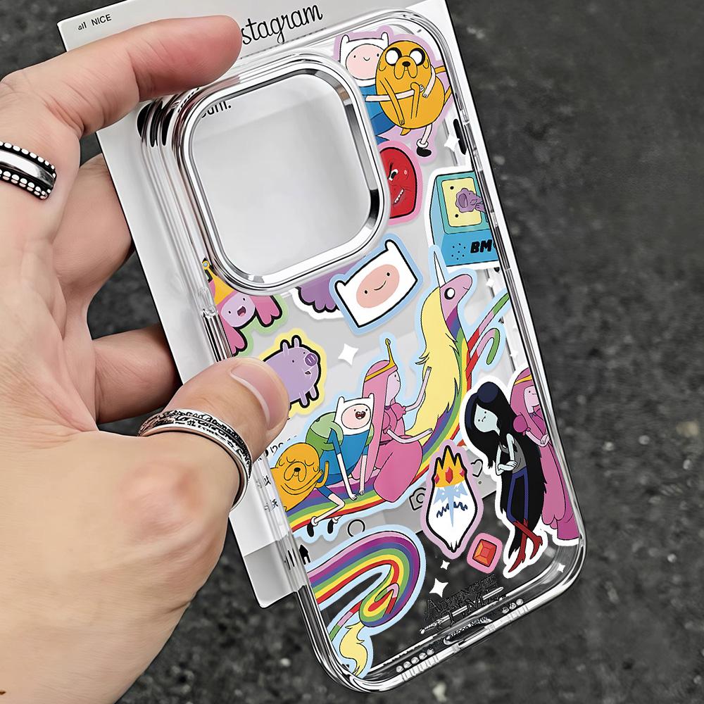 Горячий аниме-чехол для телефона A-Adventures Times для iPhone 17 Air 16 e 15 14 13 12 11 Pro Max Plus SE 2020 2022 Мягкая задняя крышка