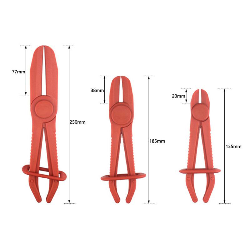 3 шт./компл. нейлоновый хомут для шланга, набор инструментов, тормозной топливный водопровод, зажим, плоскогубцы, инструмент для громкой связи, инструменты для ремонта автомобиля, шланг