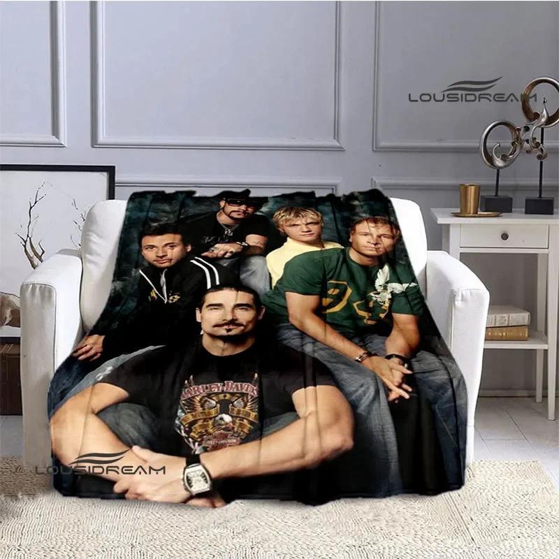 Покрывала с принтом группы BSB Backstreet Boys Фланелевое теплое одеяло Мягкое уютное одеяло Дорожные одеяла Постельные принадлежности Подарок на день рождения