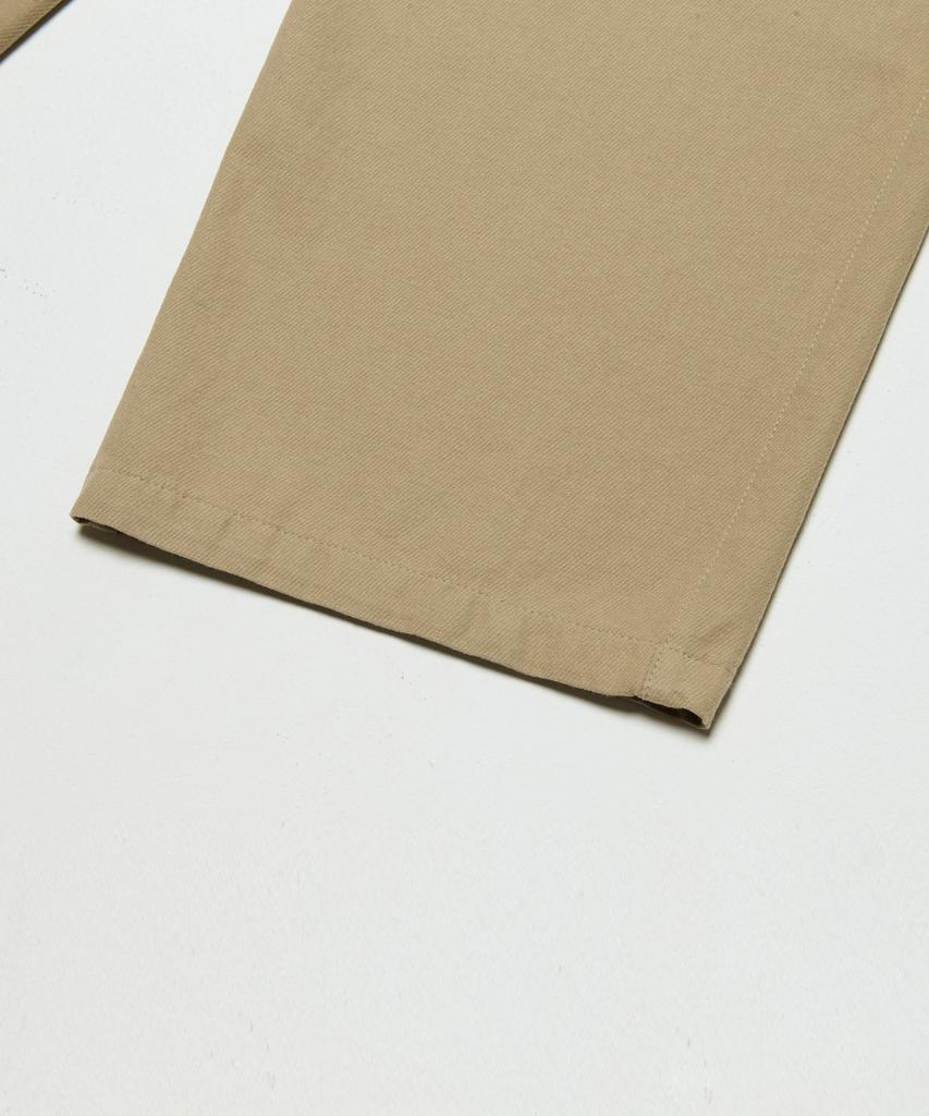 GLW Wide Big Pocket Elastic Waist Cargo Pants Dark Beige