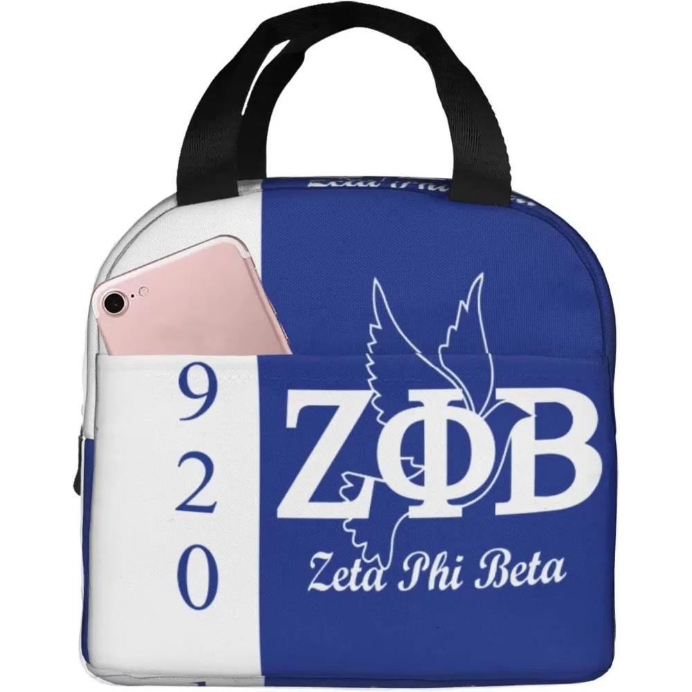 Zeta Phi Beta термосумка для ланча портативная изолированная сумка-тоут для путешествий пляж пикник работа сестры атрибутика подарки