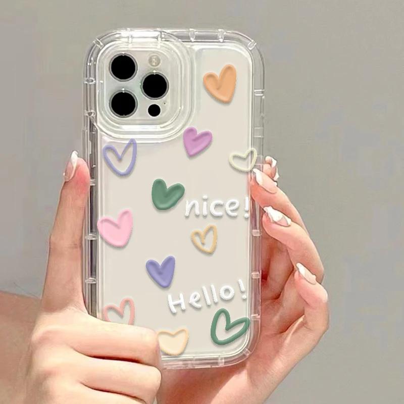 Модные цветочные прозрачные чехлы для телефона для lPhone 15 iPhone 17 Air 16e 16 Pro Max 14 13 11 12 XR XXs Max Capa Мягкая силиконовая крышка
