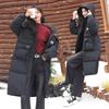 Пуховик, Женский зимний длинный хлопковый плащ нового стиля свободного кроя до колена, Утолщенная корейская версия, Универсальная куртка с хлопковой подкладкой