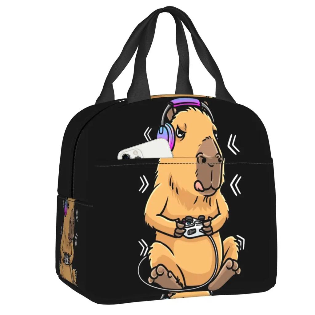 Пруд, полный капибары, термосумка для обеда для женщин, водонепроницаемая, термосумка для обеда для детей, школьников