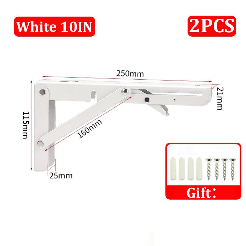 2шт 8/10/12 дюймов регулируемый настенный треугольный складной угловой кронштейн скамья стол полка кронштейн мебель тяжелая поддержка
