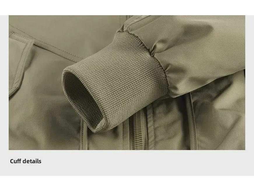 Мужская куртка пилота ВВС - повседневная бейсбольная майка армейского зеленого цвета, рабочая куртка весна/осень