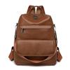 Commuter Backpack Large Capacity Women's Soft Leather Backpack