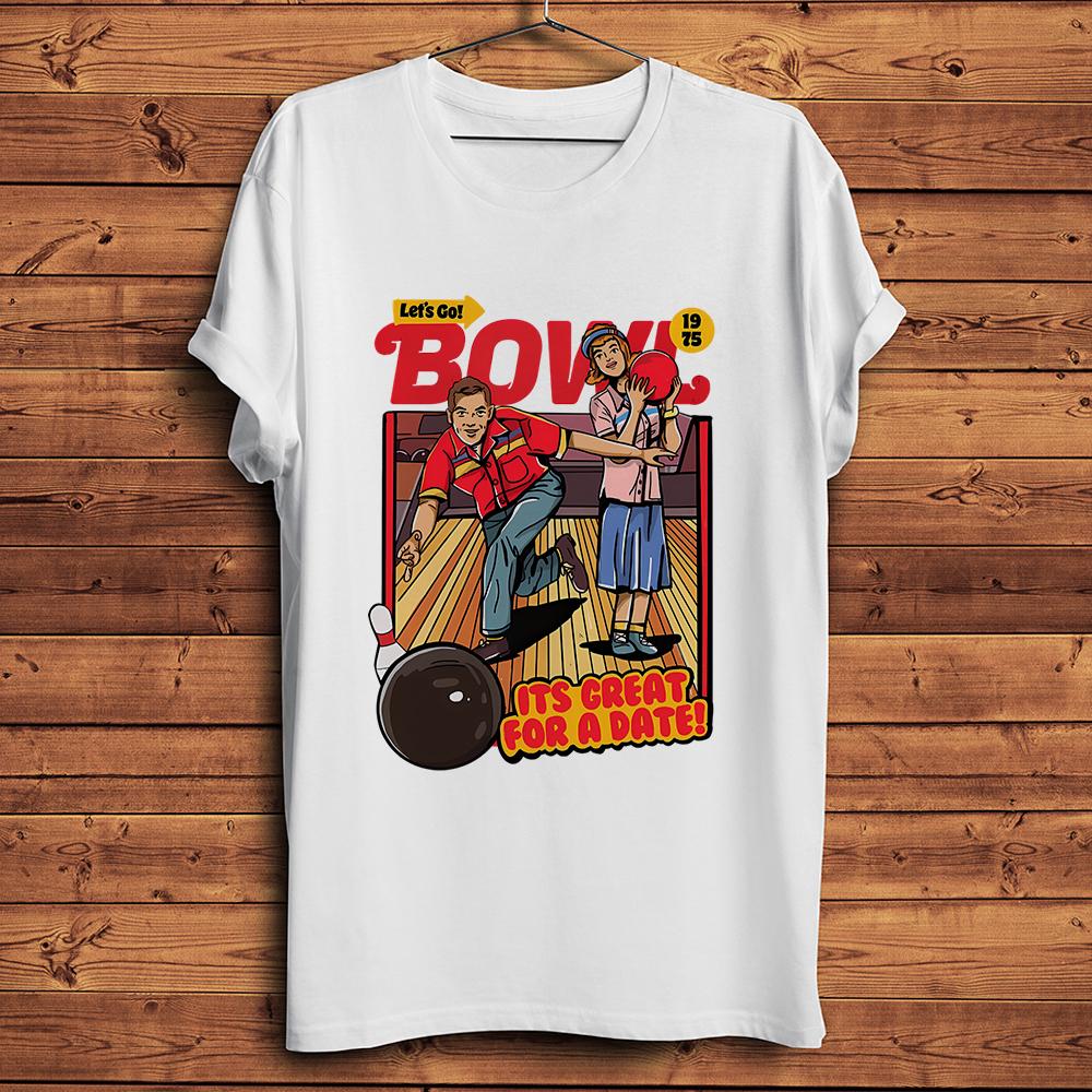Bowling Bowl Lover Funny Vintage T-Shirt,Short Sleeve Crew Neck Casual TShirt,streetwear,Unisex