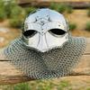 Viking Chainmail Helmet Vandal Medusa Steel Helmet Chainmail Hand Forged Armor Helmet Best Gift