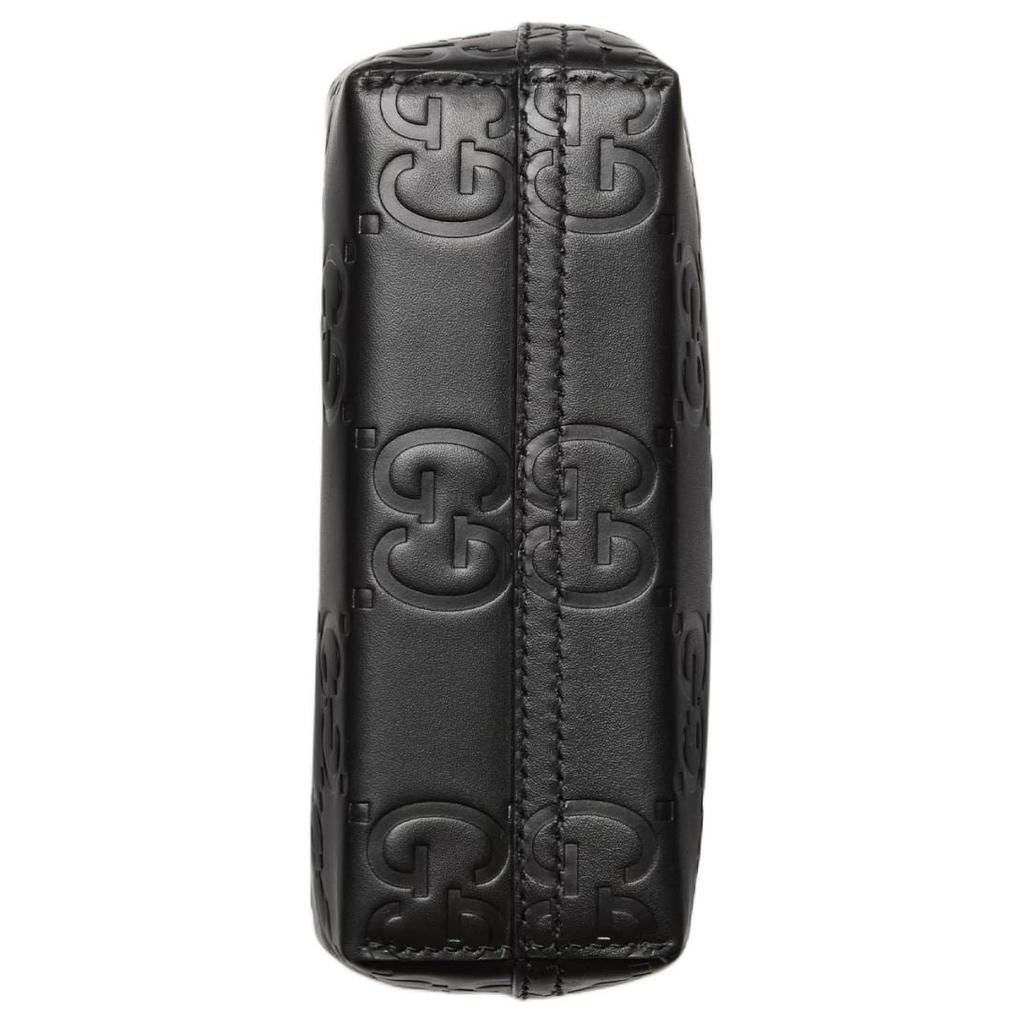 GUCCI Leather One Shoulder Handbag Mini Women's Black 790133-AADLO-1000