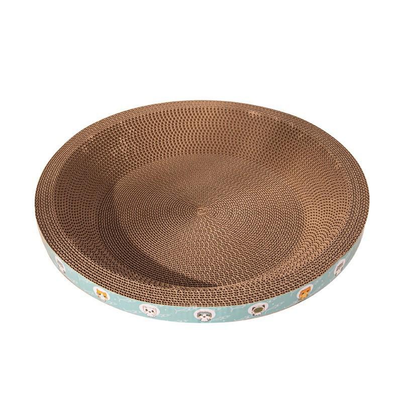 Прочный большой лежак-когтеточка для кошек: Устойчивый к царапинам, не осыпающийся гофрокартон для самостоятельных развлечений