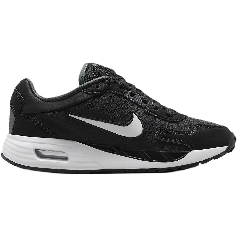Nike Air Max Solo Амортизация против ударов Низкие Детские Кроссовки для Повседневной Носки Черный Белый Детские Кроссовки FV6367-001