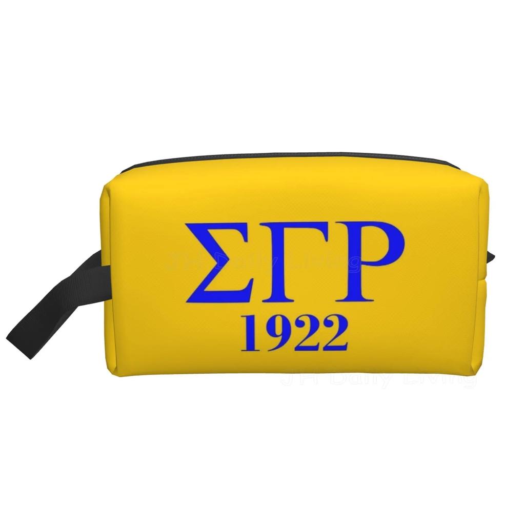 Sigma Gamma Rho 1922 Сумки для хранения Большой емкости Дорожная косметичка для женщин и девочек Косметички для мужчин Водонепроницаемая косметичка