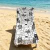 Towel For Outdoor Camping Beach Towel Cat Super Absorbent Quick-Drying Summer Cartoon Cute Towel