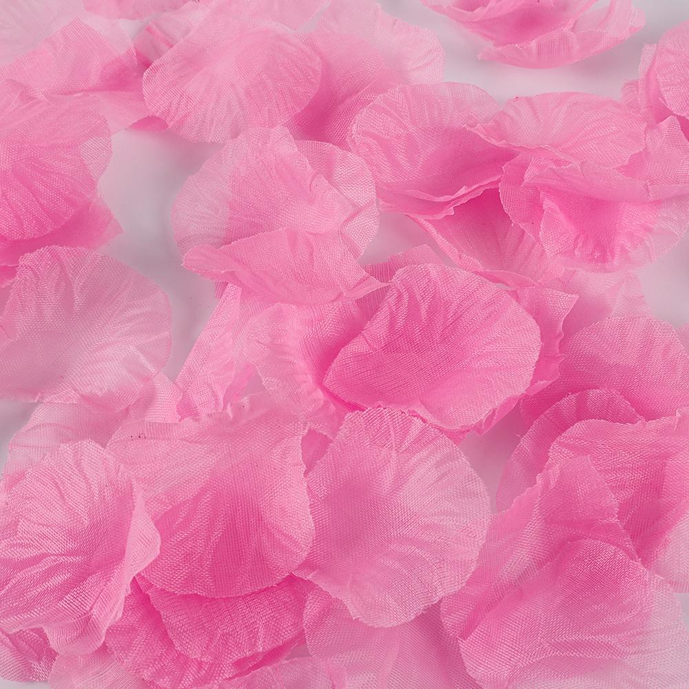 100pcs Colorful Love Romantic Warm Silk Rose Artificial Petals Wedding Party Pink Red Flower Favors Decoration Roses Supplies