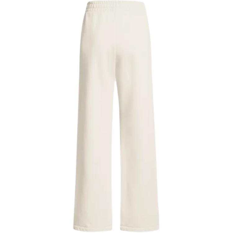 Under Armour Rival Удобные Модные Флисовые Текстурированные Свободные Брюки Клеш Повседневные Женские низы Пик-Белый 1386516-110