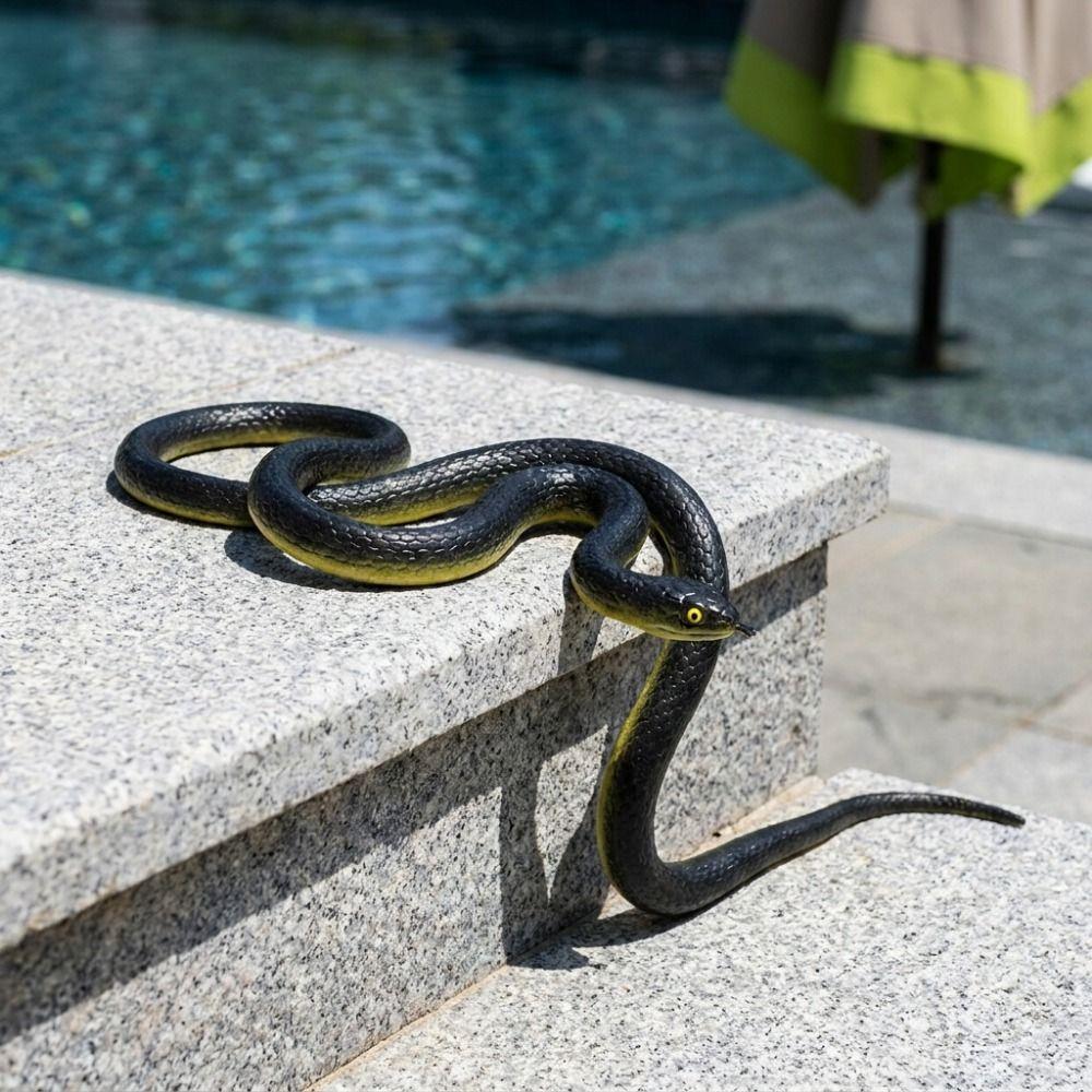 Realistic Fake Snake Lifelike Halloween Prank Props Scare Toy Joke Toys Snake Model Garden Decor
