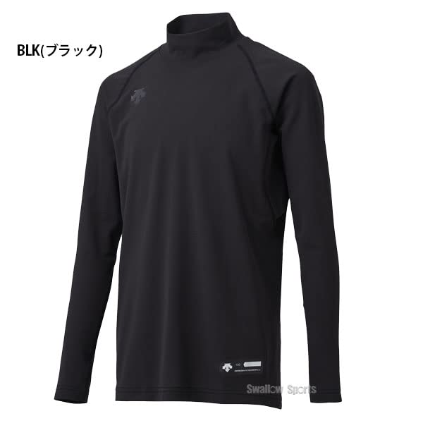 DESCENT Юношеская футболка с длинным рукавом и высоким воротом для юношеского бейсбола, Черная, 130 см, JSTD-770