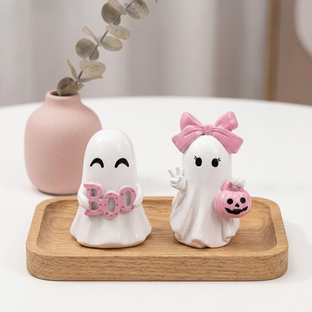 Funny Halloween Ornaments Cute Tabletop Decoration Home Decor Ghost Figurine Bedroom