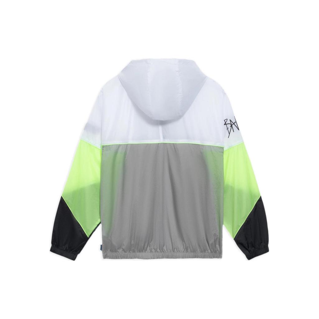 Li-Ning Мужская куртка BadFive с логотипом, свободный крой, 'Бело-серый', AFDS361-2