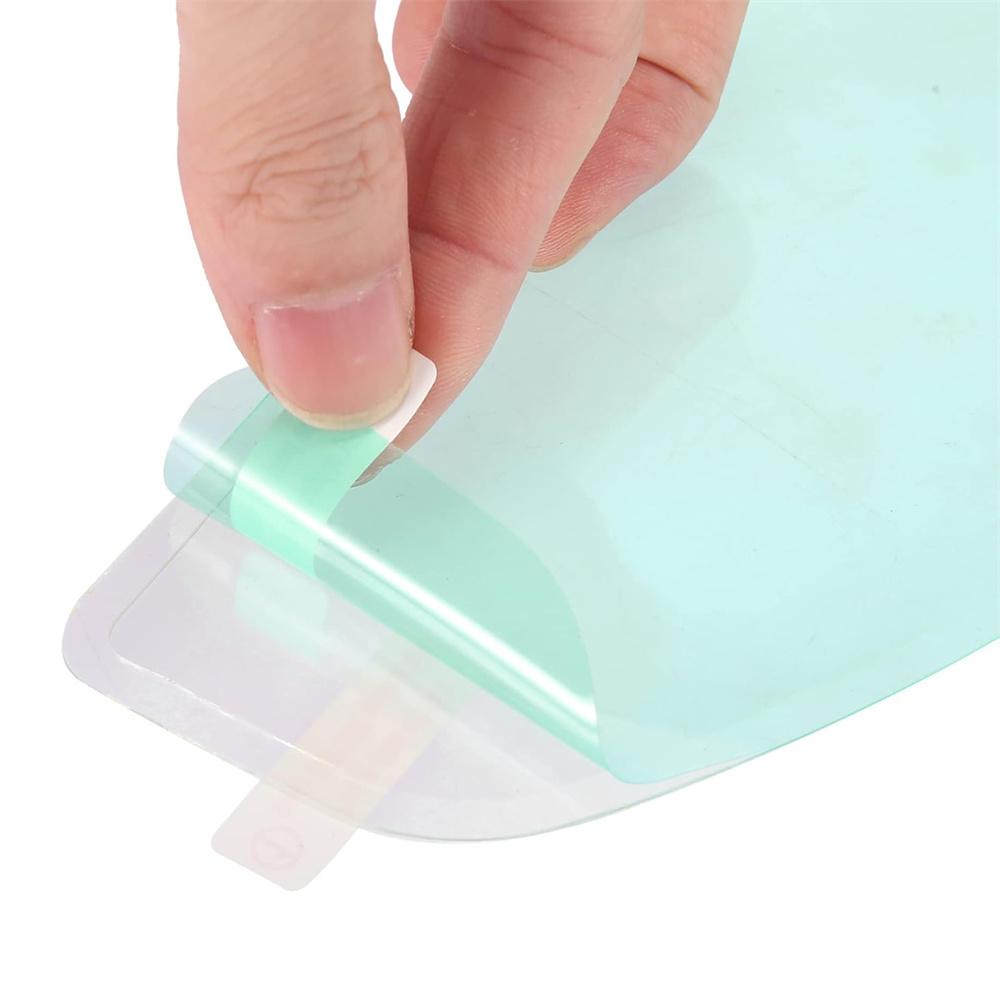 Универсальная 2 шт. 9,65" x 3,46" Защитная от дождя и запотевания пленка для мотоциклетного шлема