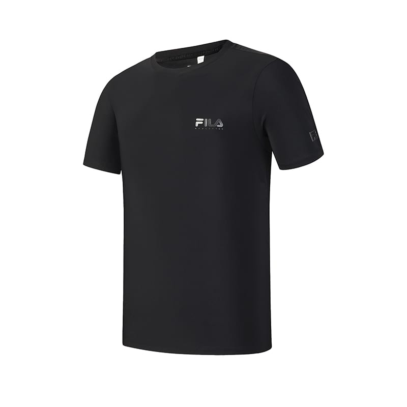FILA T Shirts Men's Jet Black Crew Neck A51M621107FBK