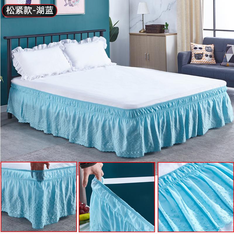 Лидер продаж, утолщенные оборки, люверсы, цветочная вышивка, зубчатая эластичная юбка с рюшами и рюшами, хлопковая полиэфирная ткань премиум-класса