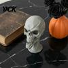 One Piece Molding Sculpture 3D Printed Skull Statue, Halloween Creepy Figurine, Gothic Table Statue Centerpiece, Spooky Ornament for Home Mantel Desk
