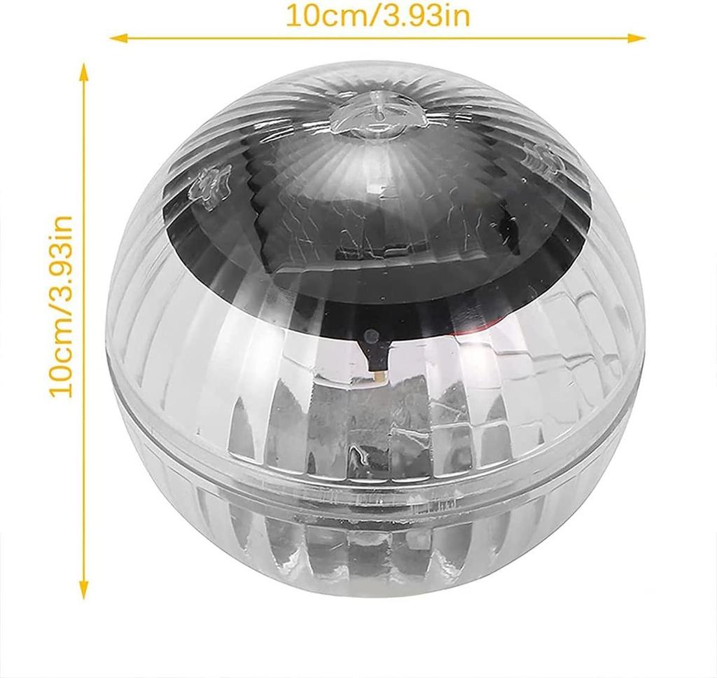 1pc Led Solar Floating Lamp Swimming Pool Ball Solar Panel Powered Pond Drift Waterproof Glow Show Disco Color Changing light