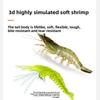 10pcs Sea Fishing Shrimp Fake Bait Soft Hook Worm Silicone New style Prawn Lure